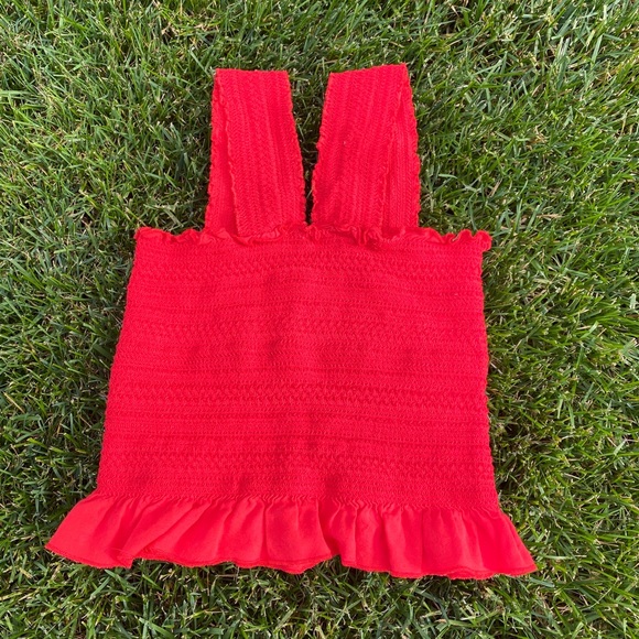 Pacsun L.A. Hearts Red Crop Top M - Picture 1 of 4